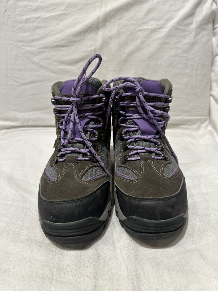 Hi-Tec Women’s Size 8 Grey/Purple WP Hiking Boots