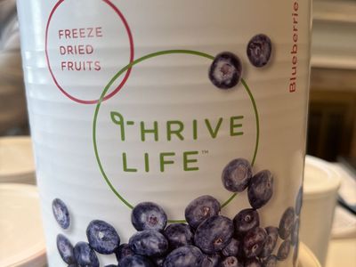 Thrive Life freeze dried blueberries family can