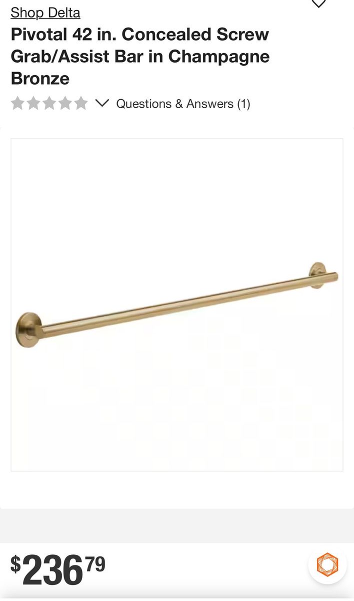 Solid Bronze Grab Bars 