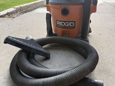 RIDGID Wet/Dry Shop Vacuum with Hose and Brush Attachment