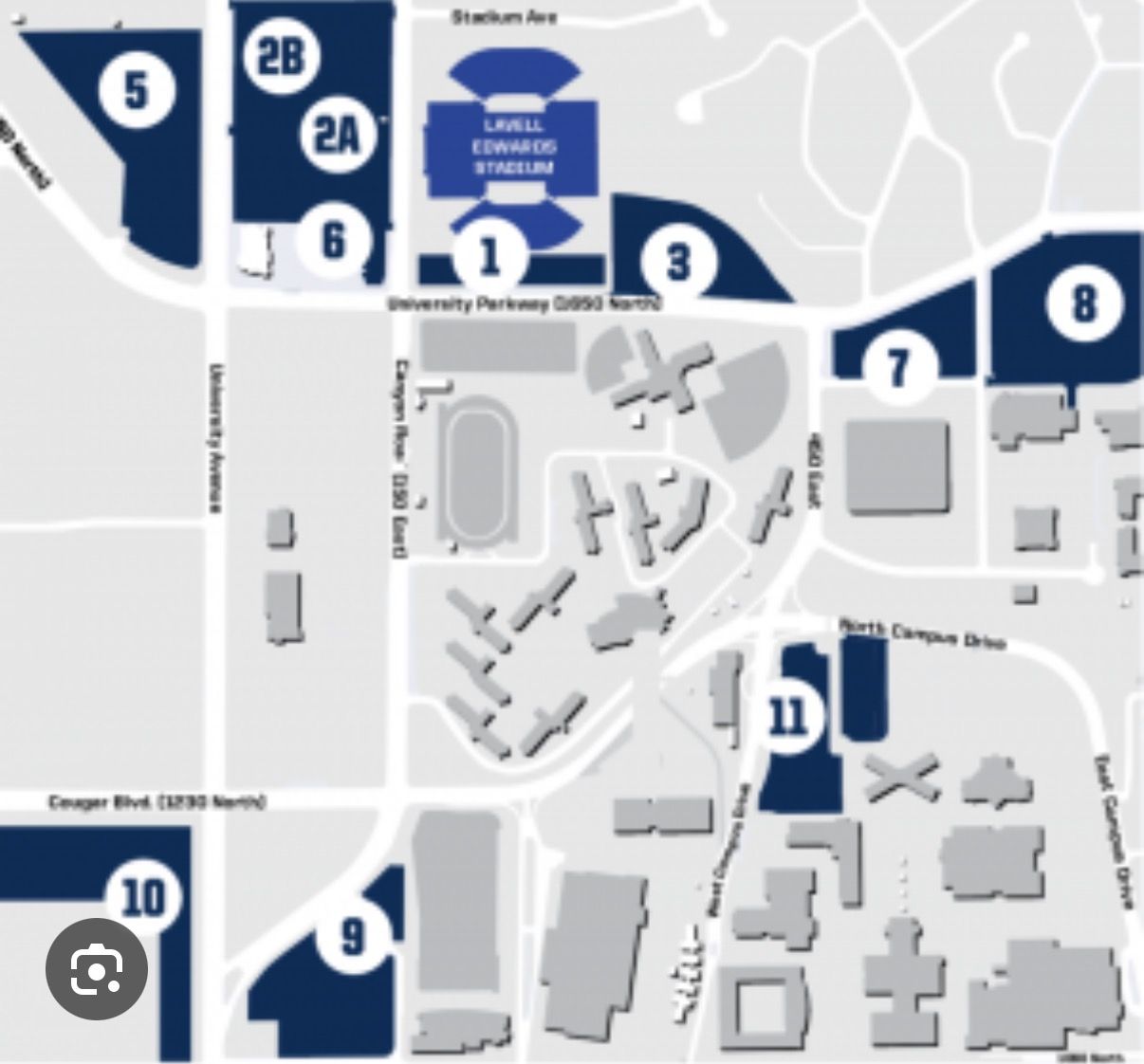 ISO BYU Football Parking full season or individual games
