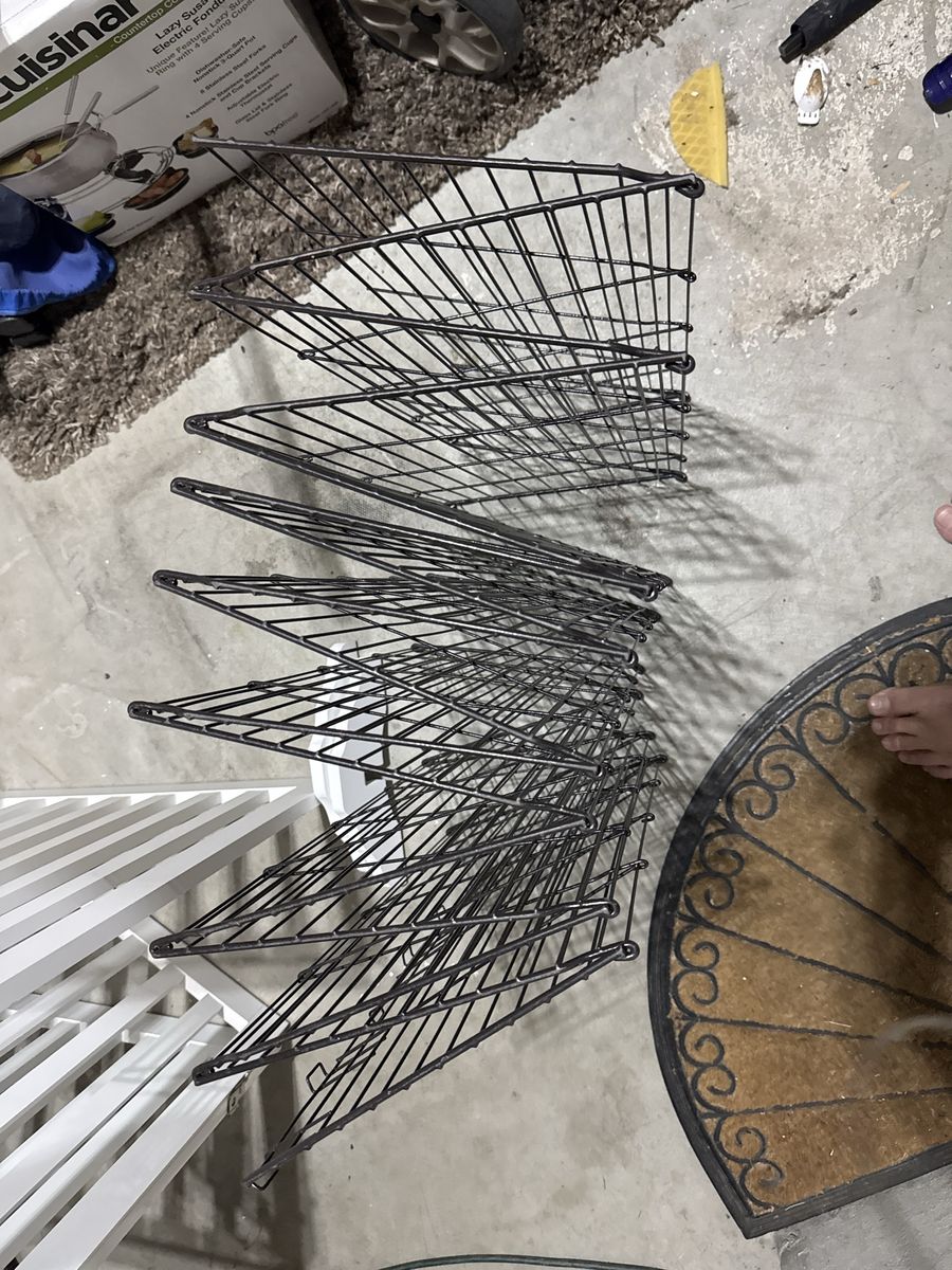 Black Wire Folding Pet or Child fence