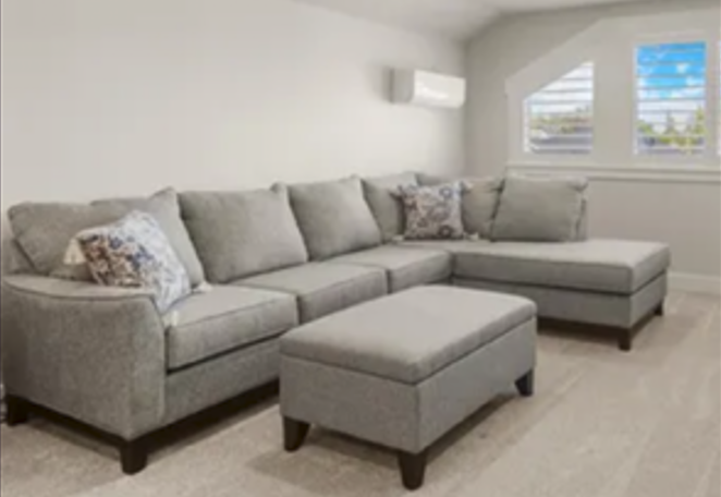 Lounge Sectional with Ottoman (storage)