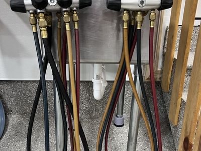 JB Refrigerant Manifold Gauge Set - HVAC/AC Service Tools (Two 4-Way Sets)