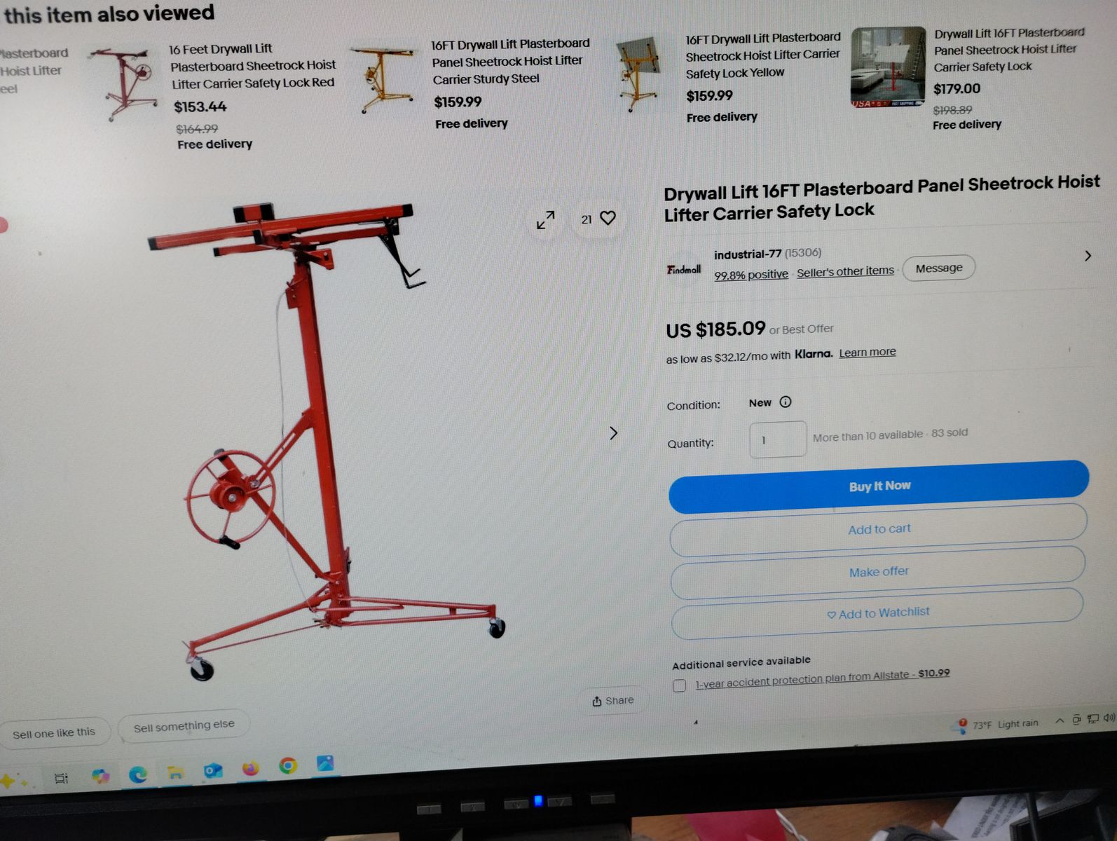 DRY WALL LIFT TOOL