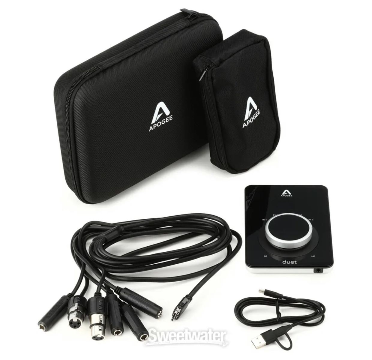Apogee Duet USB Audio Interface with Breakout Cable and Cases