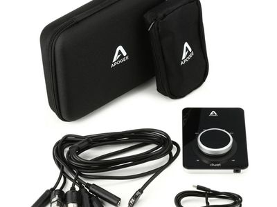 Apogee Duet USB Audio Interface with Breakout Cable and Cases