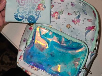 Disney The Little Mermaid Ariel "The Girl Who Has Everything" Mini Backpack & Coin Purse Set