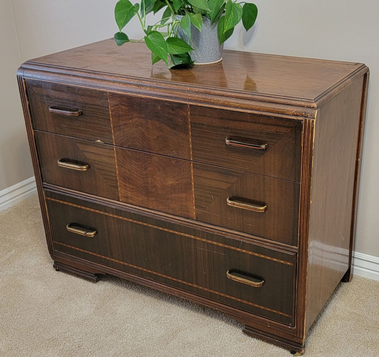 Vintage 1930s Art Deco Waterfall 3-Piece Bedroom Set – OBO