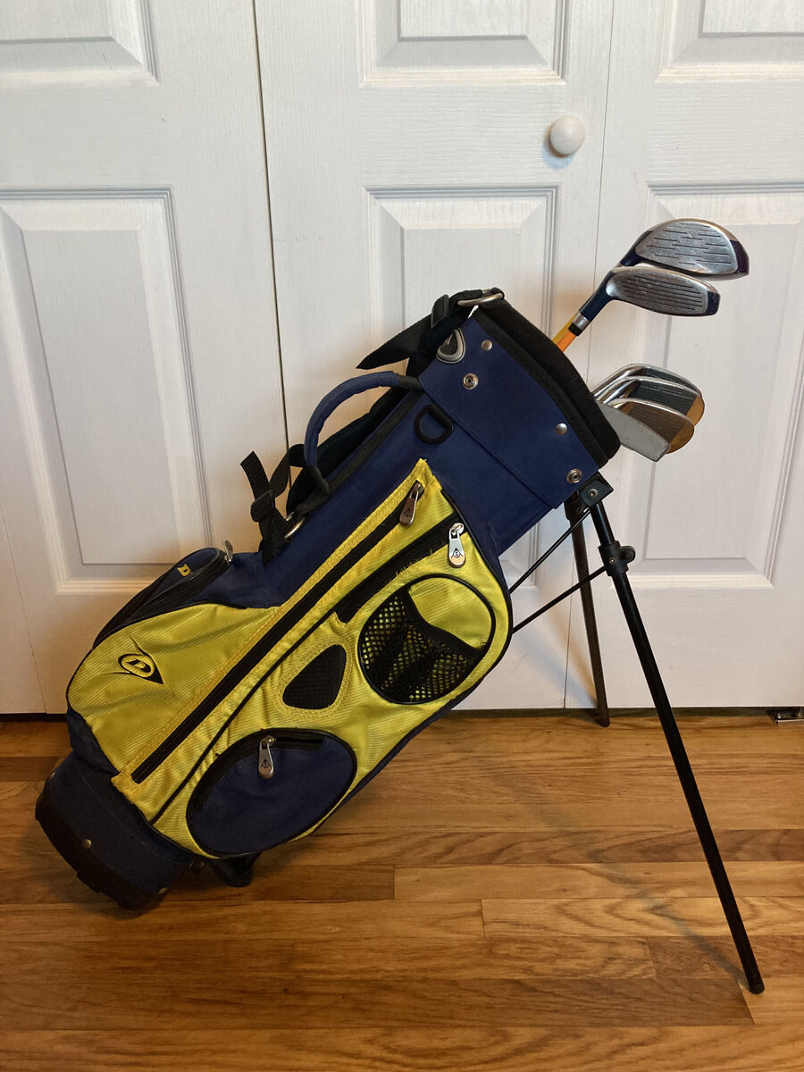 Youth Golf Set: Dunlop Loco driver, hybrid, 5, 7 & 9 irons and mallet putter with bag