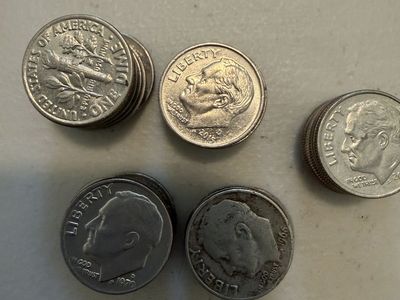 Assorted US Dimes - Mixed Years (1966, 1970, 2015) - Collectible & Circulated Condition