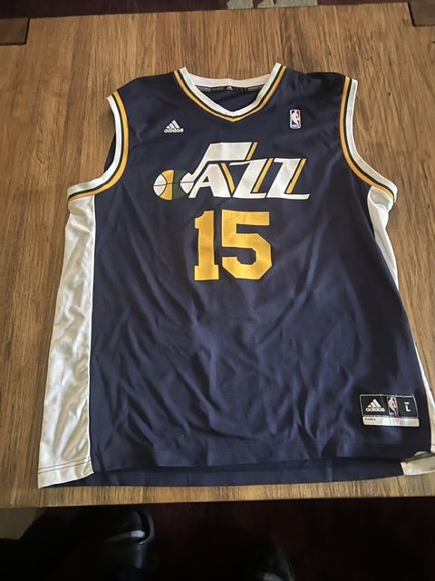 Adidas Utah Jazz Derrick Favors #15 Autographed NBA Basketball Jersey