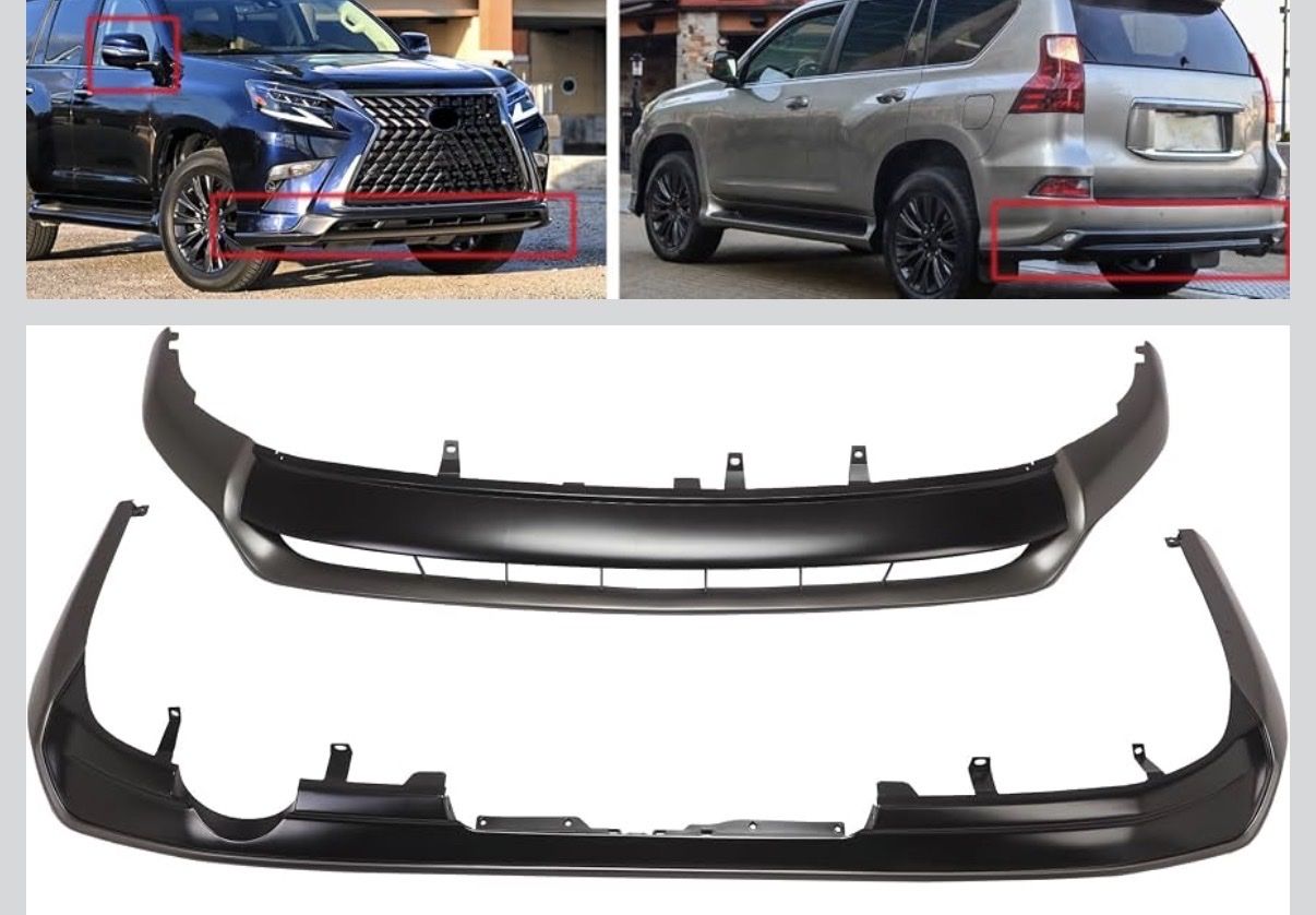 2014-2022 Lexus GX460 Front & Rear Bumper Lip kit
