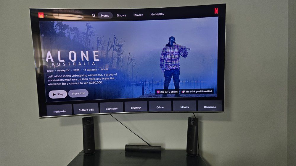 65" Samsung Curved Smart TV - Silver Frame