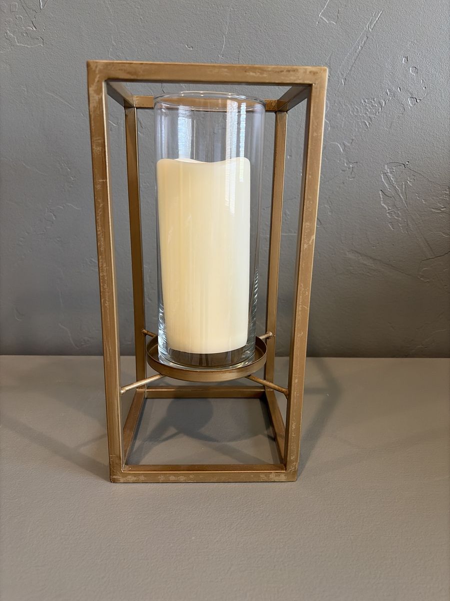 Gold Candle Lanterns - Set of 8