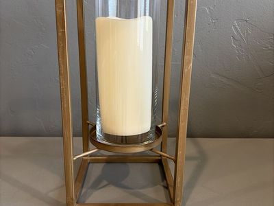 Gold Candle Lanterns - Set of 8