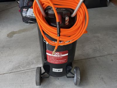 Husky 27 Gallon 200 PSI Vertical Air Compressor with Hose