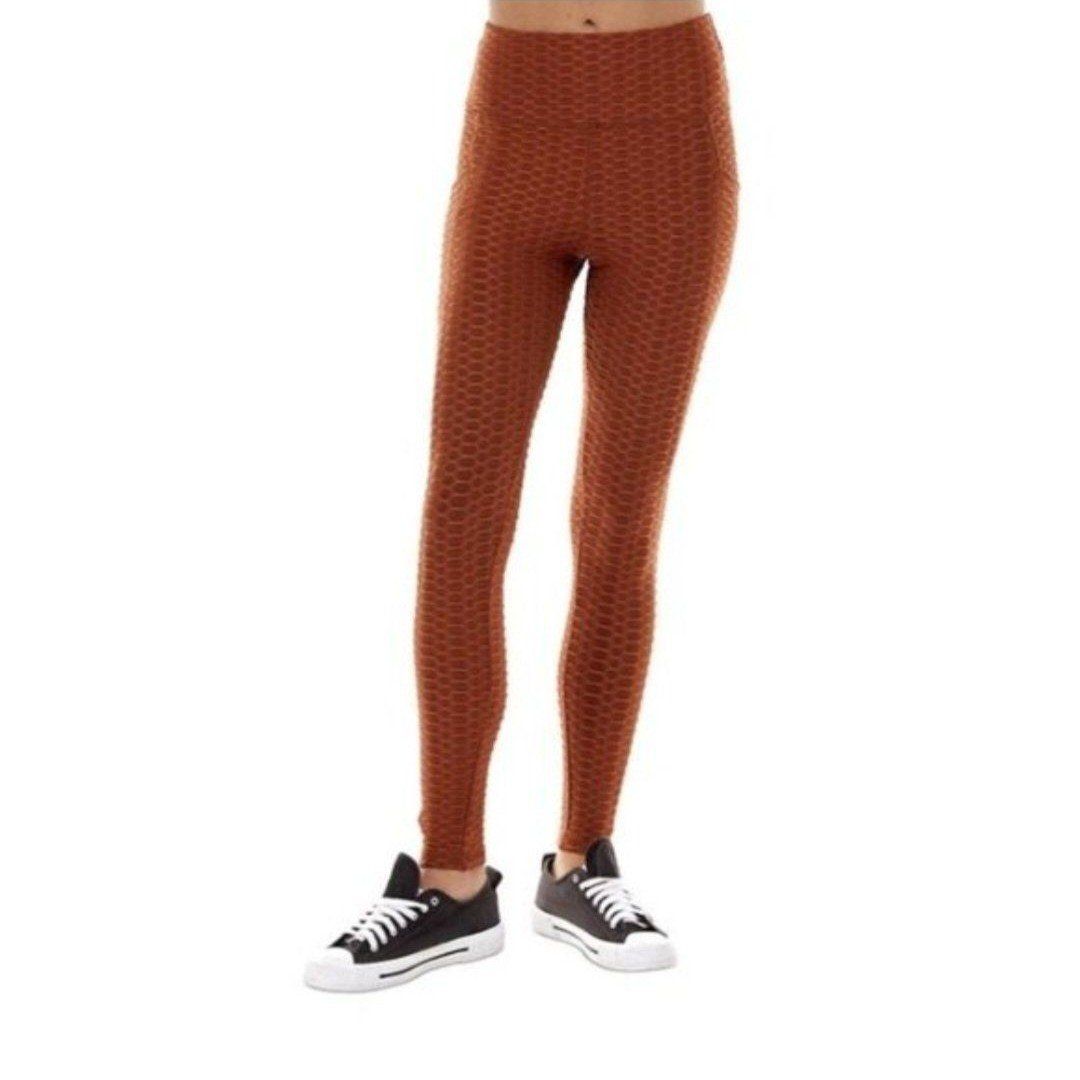 True Rock Textured Honeycomb High-Waisted Leggings - Multiple Colors & Sizes Available