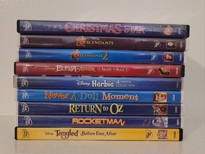 Disney DVD Lot of 9 Movies - Descendants, Tangled, Herbie & More