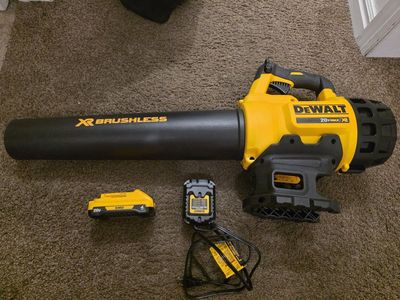DEWALT 20V MAX XR Brushless Cordless Handheld Leaf Blower Set with Battery and Charger
