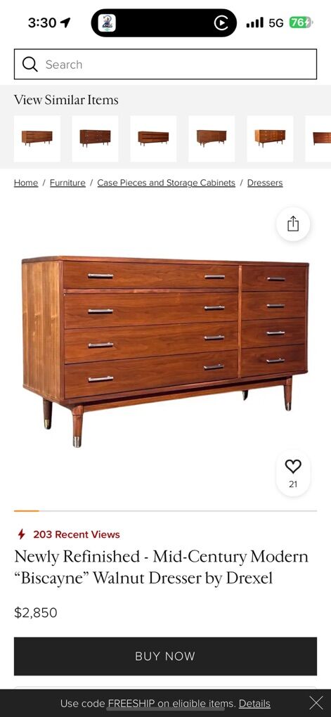 Mid Century Dresser