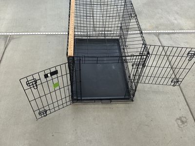 2 Door large 36 Inch Long Dog Kennel