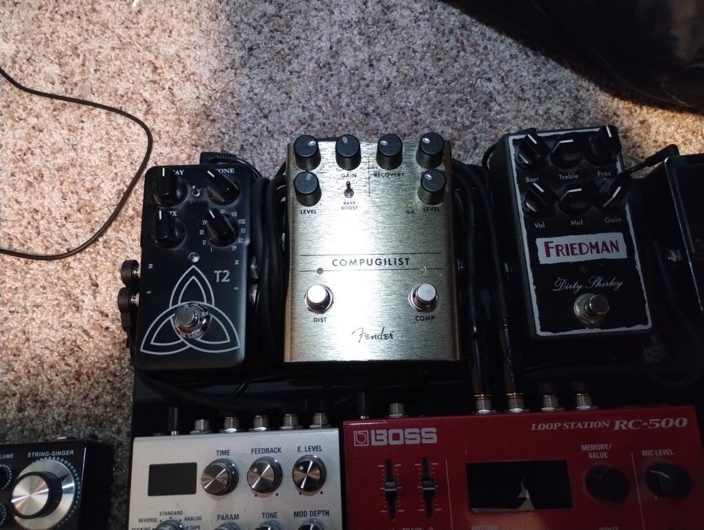 guitar effects pedals, reverb, drive