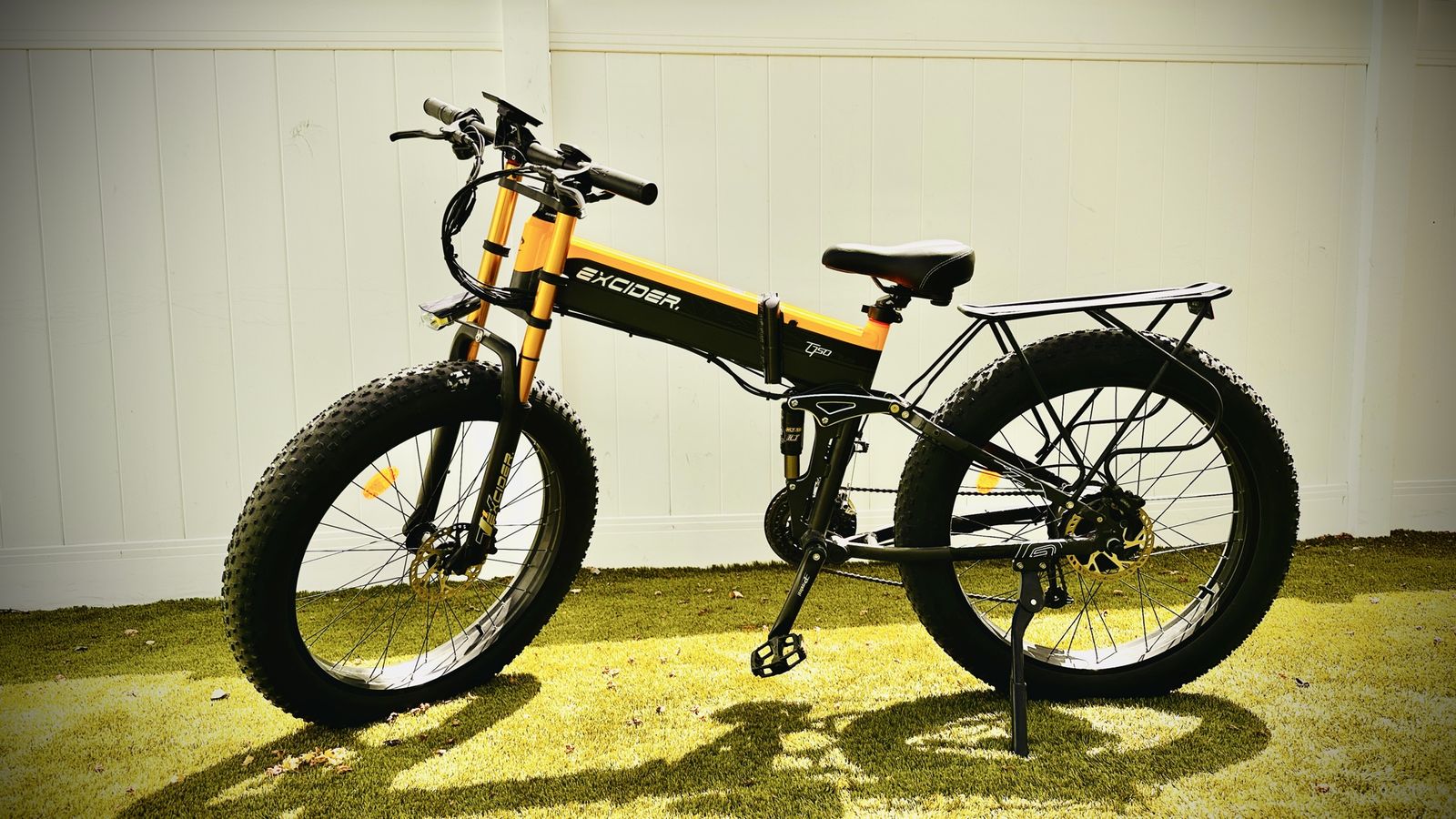 EXCIDER T750 Fat Tire Electric Bike Folding E-Bike with Rear Rack