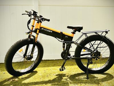 EXCIDER T750 Fat Tire Electric Bike Folding E-Bike with Rear Rack