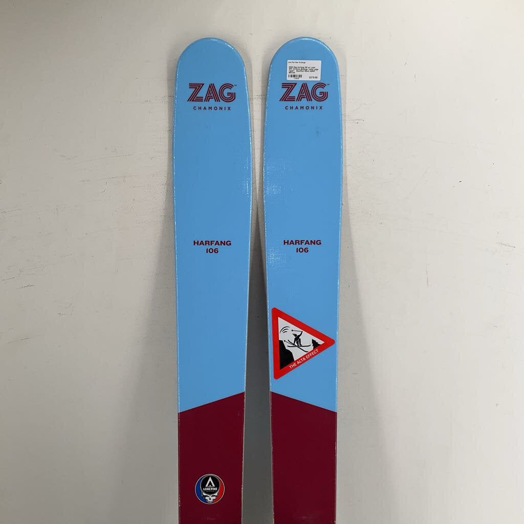 2025 Zag Harfang 106 w/ Look SPX 12 Demo Bindings *minor edge repair*