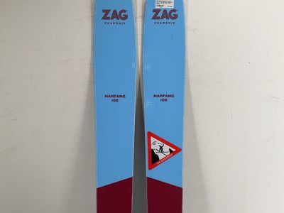 2025 Zag Harfang 106 w/ Look SPX 12 Demo Bindings *minor edge repair*