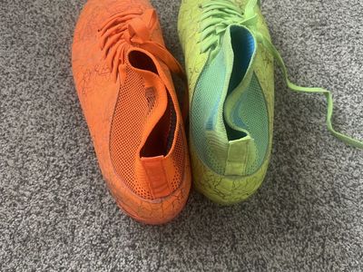 Colorful cleats - Orange & Green (Pair)