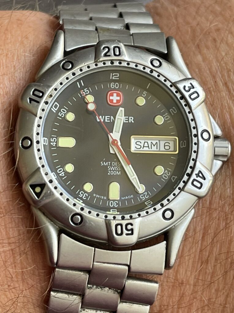Swiss Army WENGER 096.0659 Diver Watch, Works