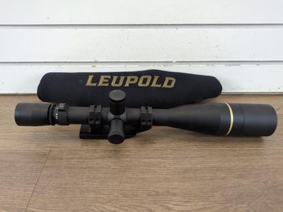 LEUPOLD VX-3I LRP 6.5-20X50, FFP, VG CONDITION, DUST COVER AND CATAMOUNT #WCP040387
