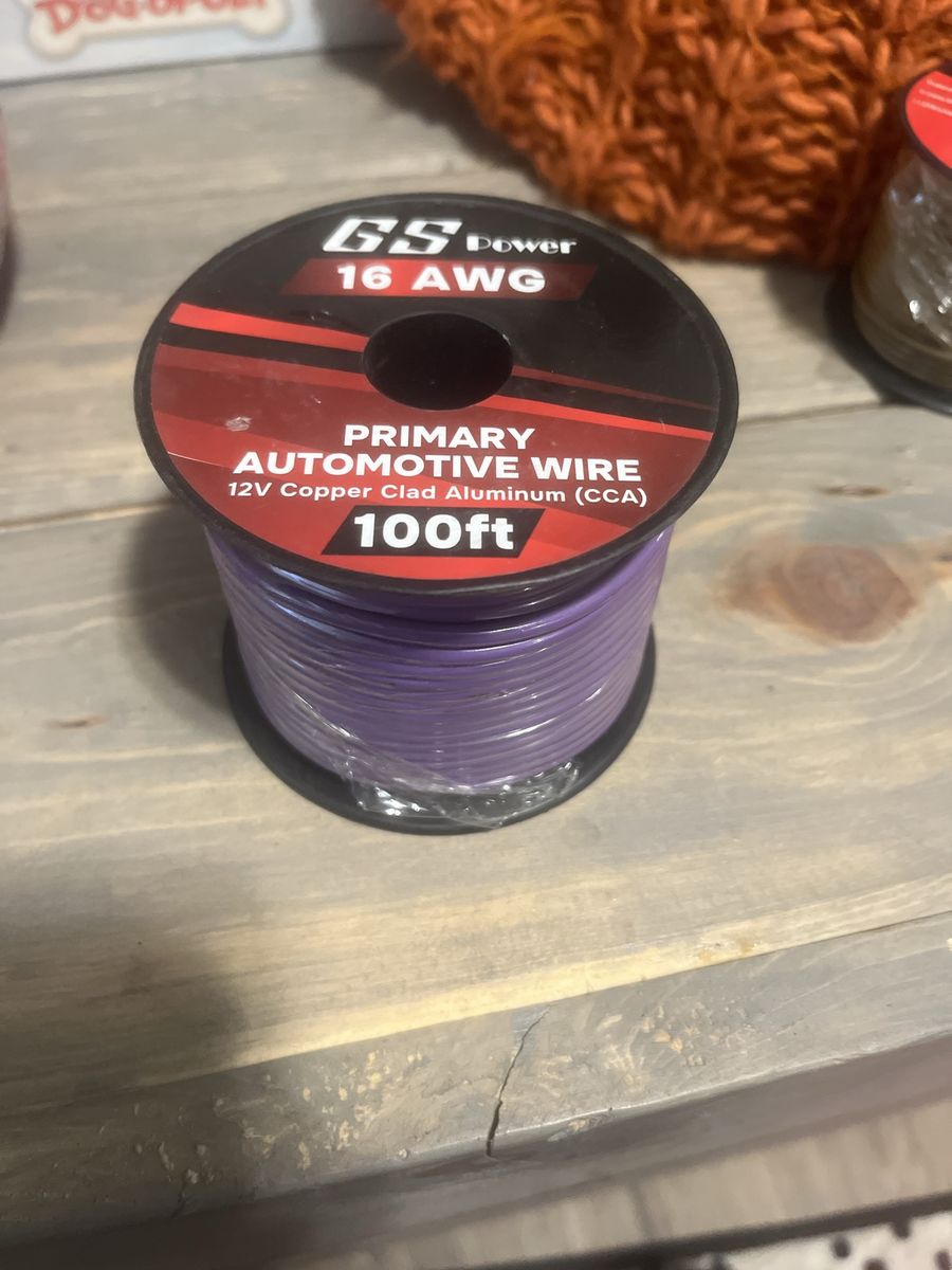 GS Power 16 AWG Primary Automotive Wire 100ft Purple