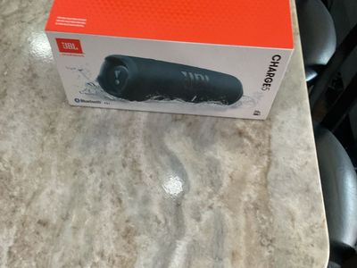 JBL Charge 5 Bluetooth Portable Speaker - Black, New in Box, Great Sound & Bass