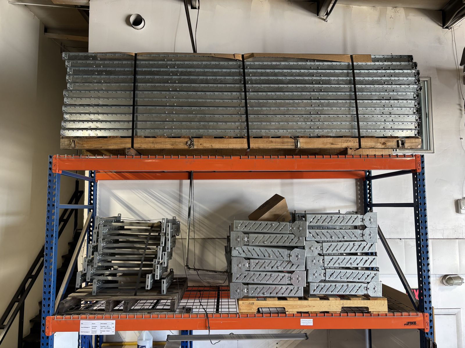 Industrial Roller Conveyor Sections - 18" x 120" with 1 3/8" Rollers