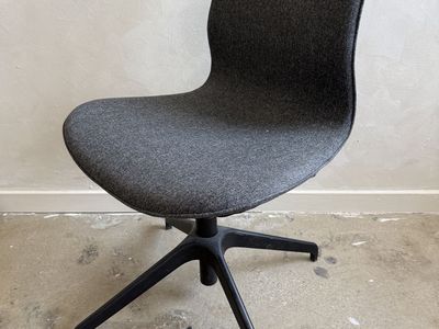 IKEA Gray Upholstered Swivel Office Chair - Modern Design LANGJFALL conference