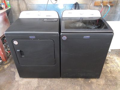 Maytag top load washer with matched electric dryer