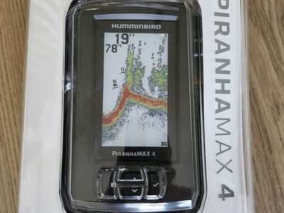 Humminbird PiranhaMAX 4 Fish Finder Color Display DualBeam Sonar