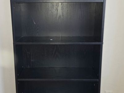 Black Wooden 5-Shelf Bookcase Display Storage Unit
