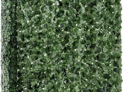 96x72-inch Artificial Ivy Leaf Leaves and Vine Privacy Fence Wall Screen