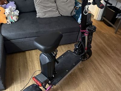 HLOIE Electric Scooter with Seat - Adult Off-Road Commuter E-Scooter