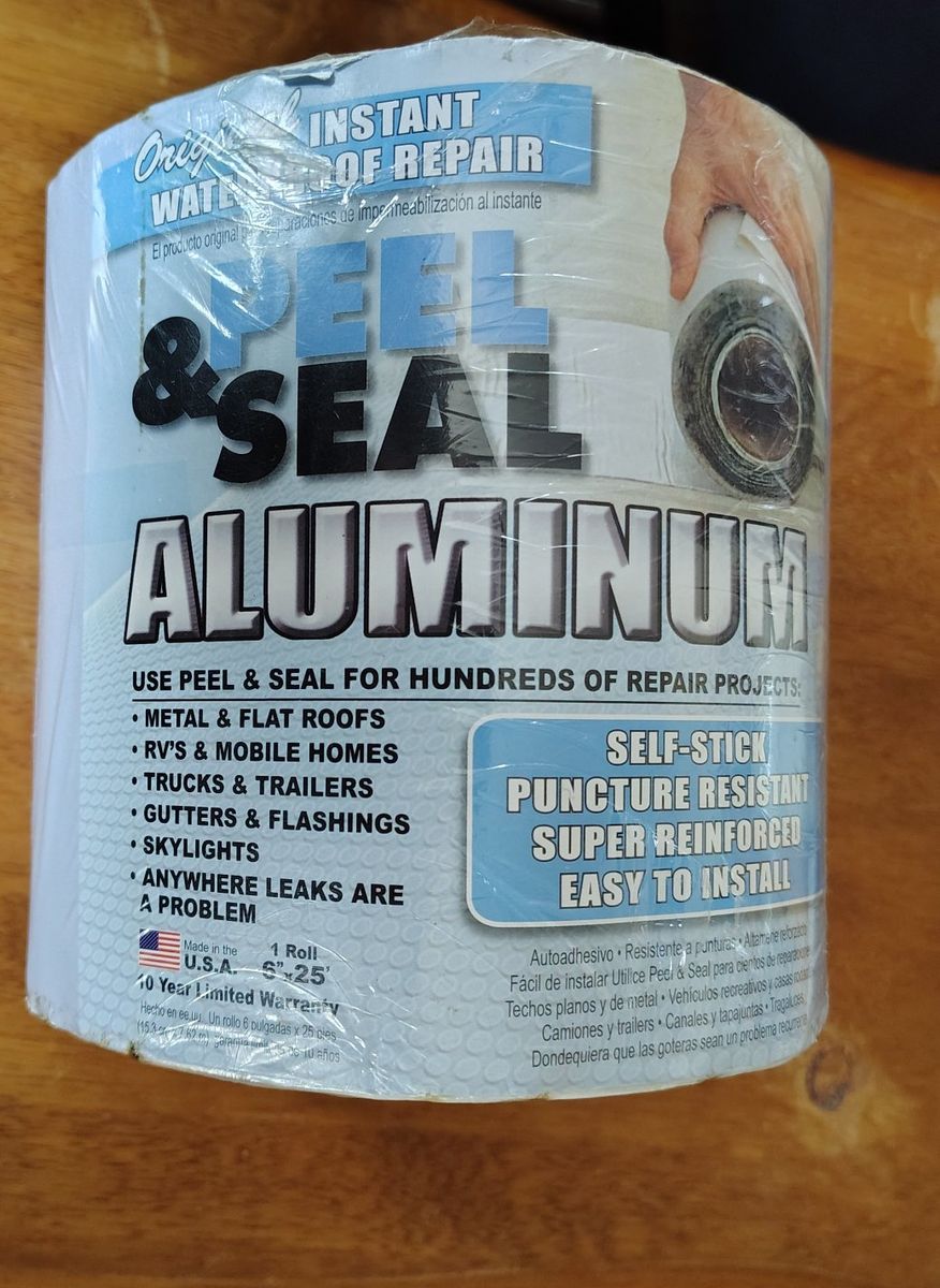 Peel & Seal Instant Waterproof Repair 6" x 25' Alu