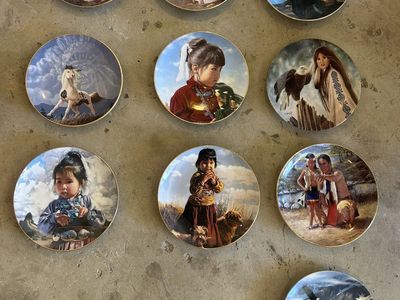 Collectible Native American Heritage Decorative Plates Lot of 10