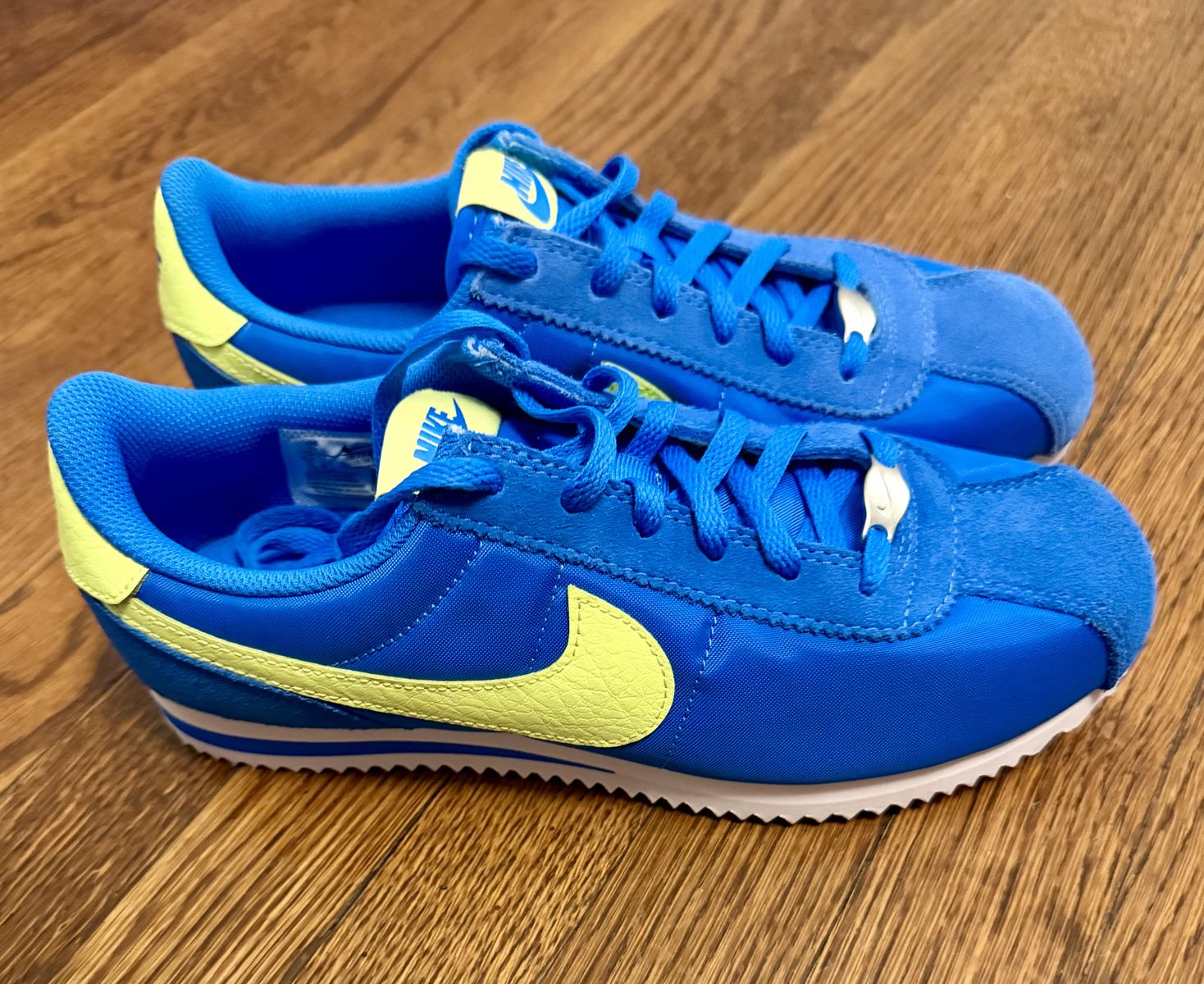 New Nike Cortez Photo Blue/ LT Lemon Twist Y5