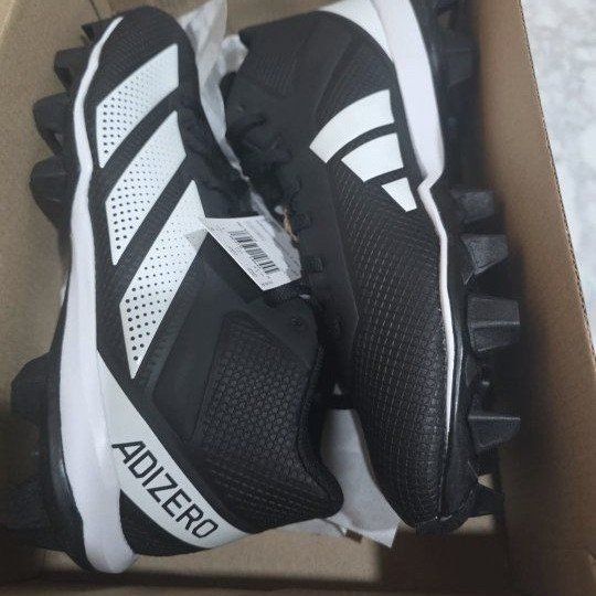 Adidas Adizero Impact 2 MD Football Cleats Men's Size 8 Black/White