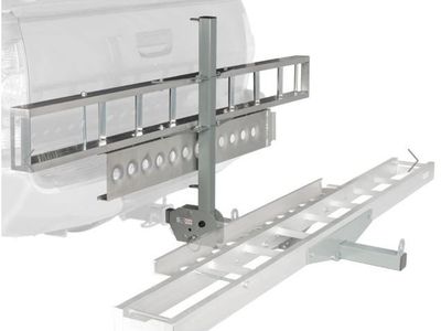 Hitch Mount Motorcycle Carrier Folding with Ramp and Straps (Black Widow)