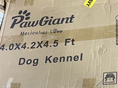 Large Dog Kennel with Roof