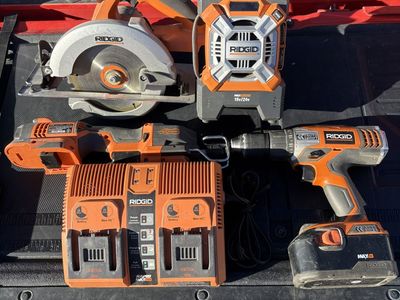 Ridgid Cordless Tool Set